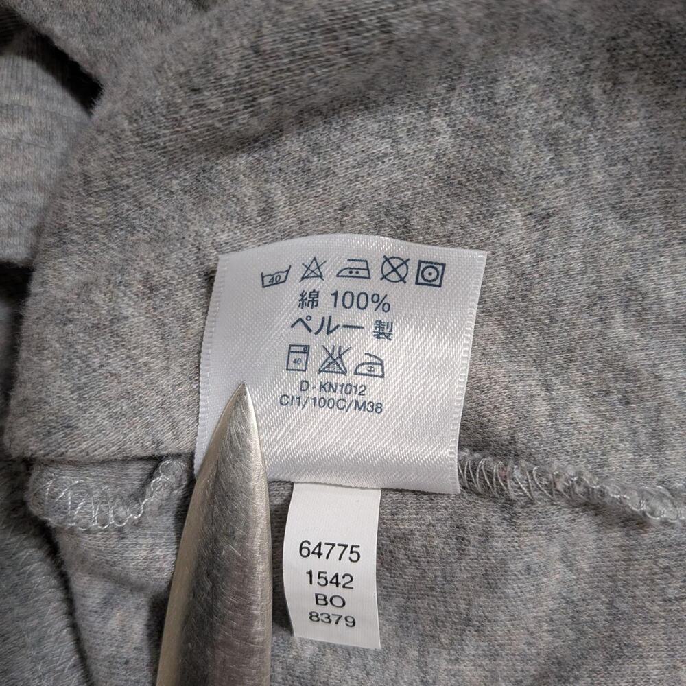 Gray cotton mockneck tee size - Picture 6 of 7